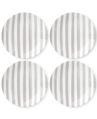 Kate Spade New York Charlotte Street Tidbit Plate, Set Of 4 In White