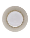 Bernardaud Sol Dinner Plate In Gold/white