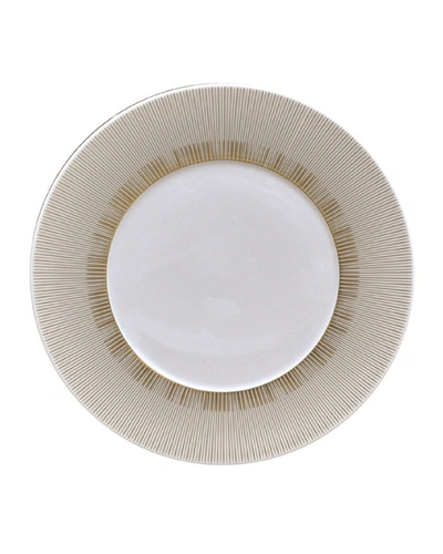 Bernardaud Sol Dinner Plate In Gold/white