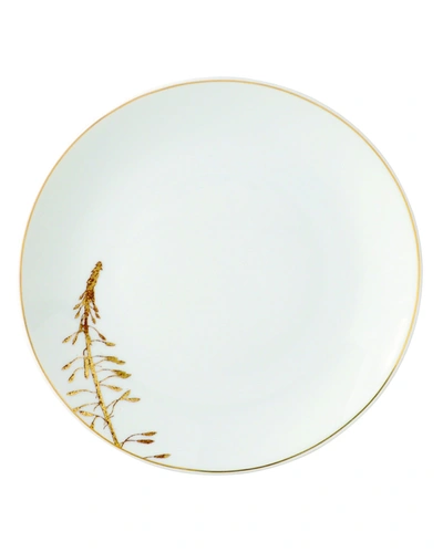 Bernardaud Vegetal Coupe Bread & Butter Plate In White/gold