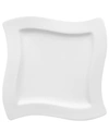 Villeroy & Boch New Wave Square Salad Plate In White