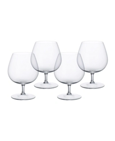 Villeroy & Boch Purismo Special Brandy Glass, Set Of 4 In Clear
