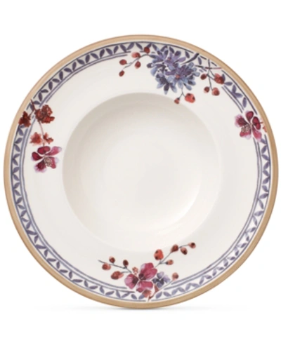 Villeroy & Boch Artesano Provencal Lavender Collection Porcelain Rim Soup Bowl In Multi