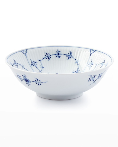 Royal Copenhagen Blue Fluted Plain Cereal Bowl In Blue/white