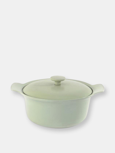 Berghoff Green Cast Iron 4.4 Quart Covered Stockpot In Nocolor