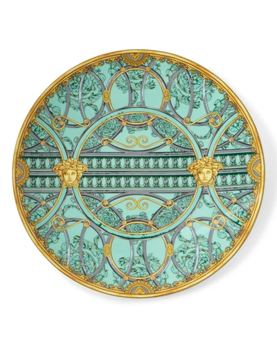 Versace La Scala Del Palazzo Service Plate In Verde
