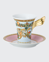 Versace Butterfly Garden A. D. Cup & Saucer In Multi