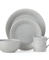 Kate Spade New York Willow Drive 4-piece Place Setting In Grey