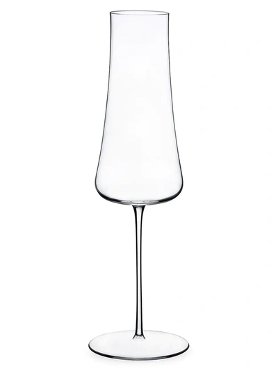 Nude Glass Stem Zero Ion Shielding Champagne Glass In Clear