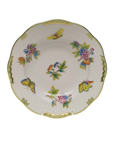 Herend Queen Victoria Rimmed Soup Plate In Multi-color