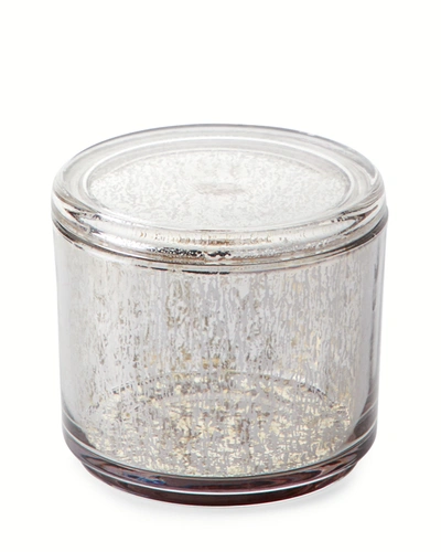 Kassatex Versailles Cotton Jar In Mercury Glass
