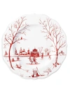 Juliska Country Estate Winter Frolic Ruby The Claus Christmas Day Dessert Salad Plate In No Color