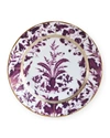 Bernardaud Prunus Salad Plate, 8.5" In White/purple