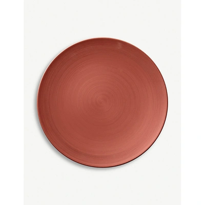 Villeroy & Boch Manufacture Glow Porcelain Gourmet Coupe Plate 32cm In Copper