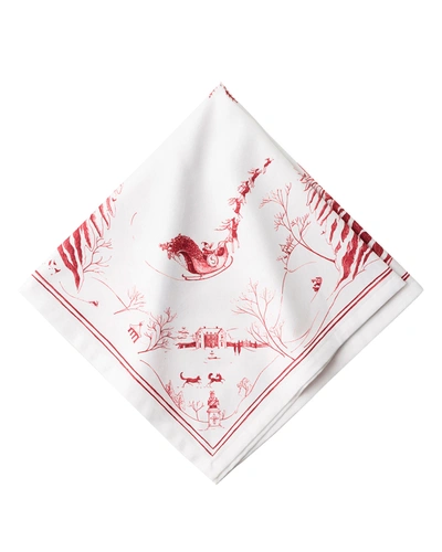 Juliska Country Estate Winter Frolic Napkin In Ruby