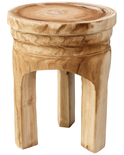 Jamie Young Mesa Wooden Stool In Natural