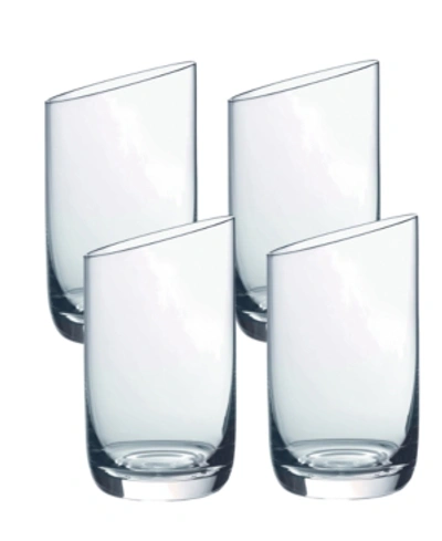 Villeroy & Boch New Moon Juice/tumbler Glasses, Set Of 4 In Clear