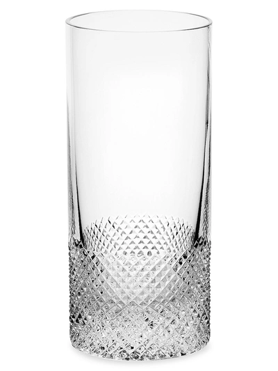Richard Brendon Diamond Crystal Highball Glass In Clear