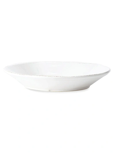 Vietri Melamine Lastra Shallow Bowl In White