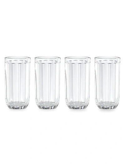 Kate Spade Park Circle 4-piece Highball Glasses In Clear