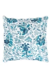 Matouk Schumacher Pomegranate Quilted Euro Sham In Prussian Blue