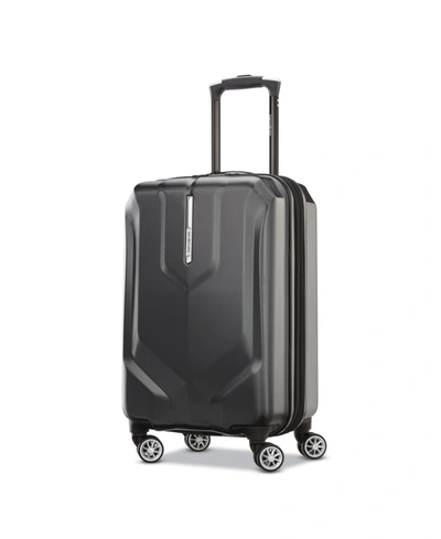Samsonite Opto Pc Dlx Expandable Carry-on Spinner Suitcase In Black