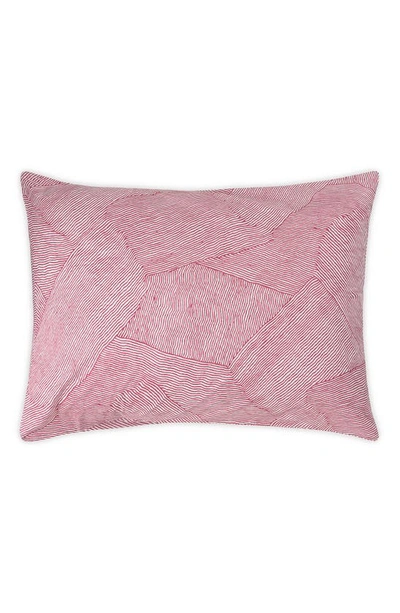 Matouk Burnett Print Pillow Sham In Berry