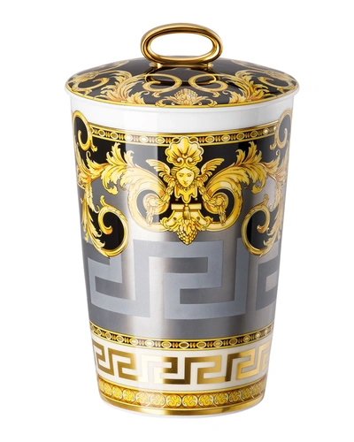 Versace Prestige Gala Scented Votive With Lid In Gray