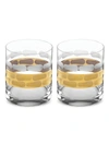 Michael Wainwright Truro Gold 2-piece Double Old Fashioned Glass Set