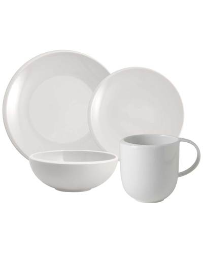 Villeroy & Boch New Moon 4 Piece Place Setting In White