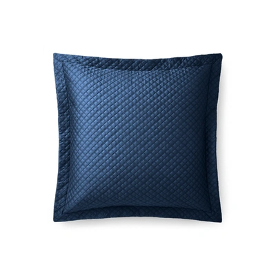 Ralph Lauren Sateen Argyle European Sham In Polo Navy