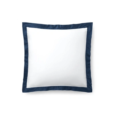 Ralph Lauren Organic Sateen Border Sham, Standard In Polo Navy