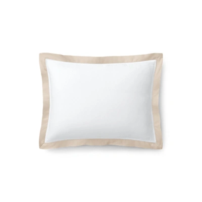 Ralph Lauren Organic Sateen Border Decorative Pillow, 16w X 12l In Coastal Sand