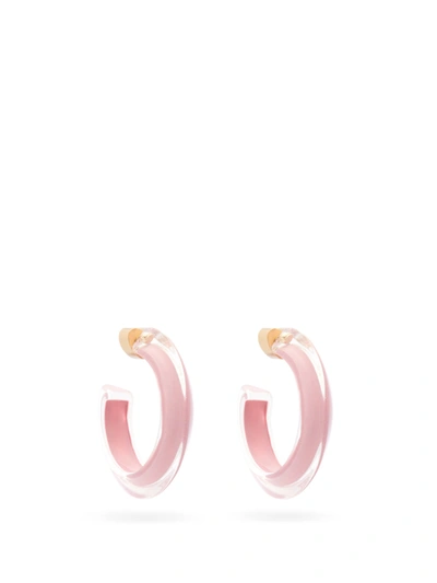 Alison Lou 14k Goldplated & Lucite Small Jelly Hoop Earrings In Yellow Gold