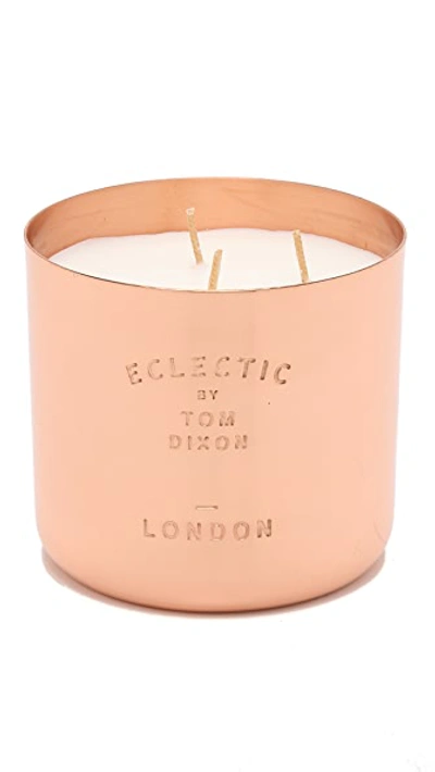 Tom Dixon Eclectic London Large Candle In Copper