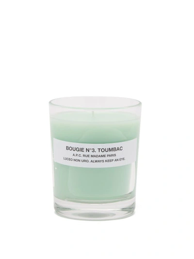 A.p.c. Bougie No. 3 Toumbac Scented Candle In Green