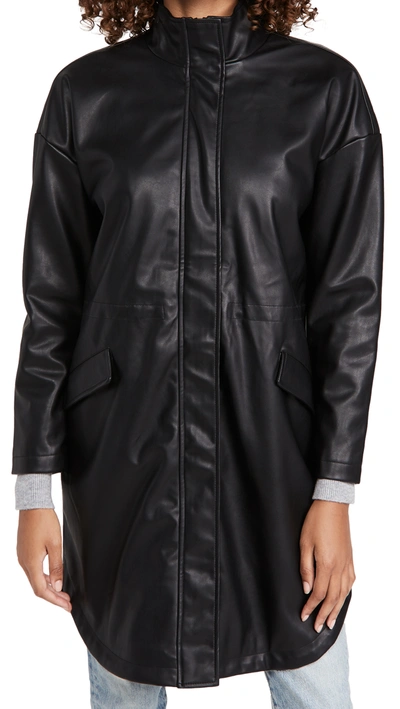 Bb Dakota No Mo' Faux-mo Vegan Leather Jacket In Black