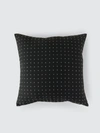 Anchal Project Organic Cotton Cross Throw Pillow Cover In Charcoal