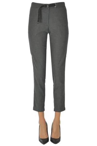 White Sand Slim Trousers In Grey