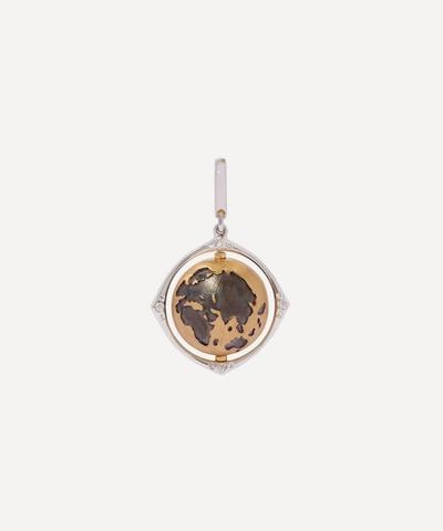 Annoushka 18ct Gold Mythology Diamond Spinning Globe Charm