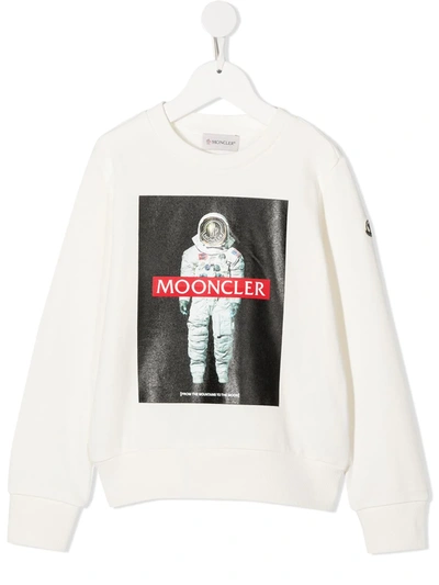 Moncler Kids' Little Boy's & Boy's Astronaut Sweatshirt In White