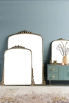 Anthropologie Gleaming Primrose Mirror By  In Silver Size Xs