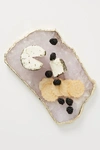 Anthropologie Gilded Agate Cheese Board By  In Pink Size Cttngboard
