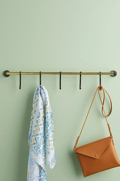 Anthropologie Lusso Hook Rack In Brown