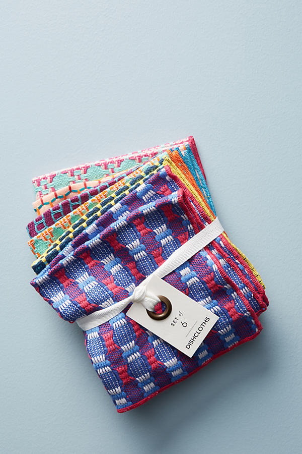 Anthropologie Woven Geo Dishcloths