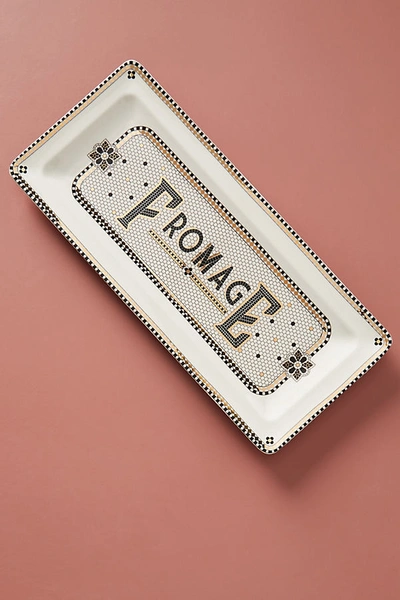 Anthropologie Bistro Tile Fromage Platter By  In Black Size Plttr/tray In Black