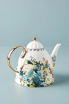 Anthropologie Botanica Teapot By  In Gold Size Teapot