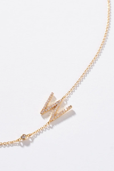 Anthropologie Delicate Monogram Necklace