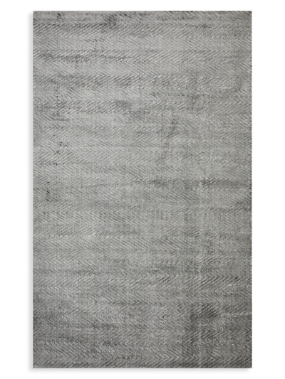 Solo Rugs Chevelle Loom-knotted Rug In Charcoal