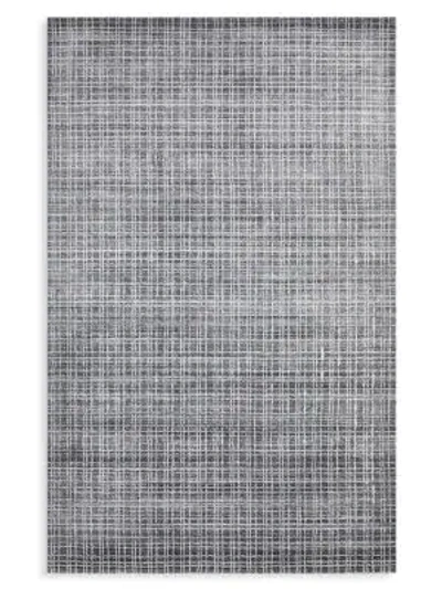 Solo Rugs Wesley Contemporary Loom Knotted Wool-blend Area Rug In Slate